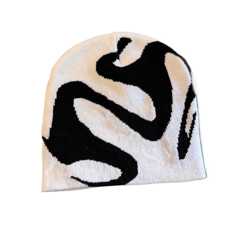 Line Beanie - Ice Cracks