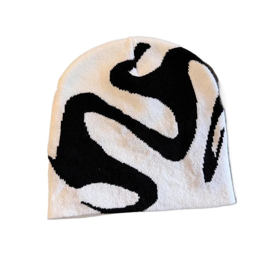 Line Beanie - Ice Cracks